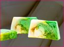 Duschseife mit Luffaschwamm, Lemongras