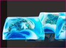 Duschseife mit Luffaschwamm, Blue Diamond